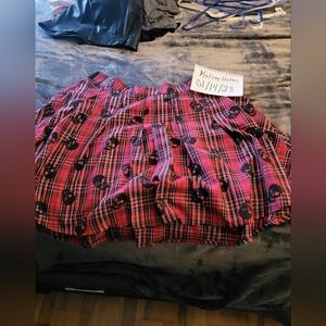Red Plaid Skirt